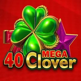 Logo of 40 Mega Clover from Amusnet Interactive at Playfina Casino