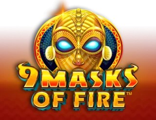 9 Masks of Fire slot logo by Gameburger Studios at Playfina Casino9 Masks of Fire