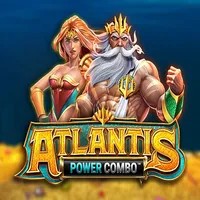 Atlantis Power Combo slot logo by Infinity Dragon Studios at Playfina CasinoAtlantis Power Combo