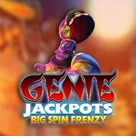 Official Jackpots logo: Genie Jackpots: Big Spin Frenzy by Blueprint Gaming at Playfina Casino