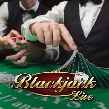 Live Blackjack slot visual from Evolution available on playfinaa.eu