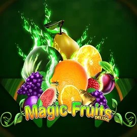 Magic Fruits Deluxe game by Wazdan – logo hosted on Playfina Casino