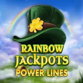 Rainbow Jackpots Power Lines game by Red Tiger Gaming – logo hosted on Playfina Casino